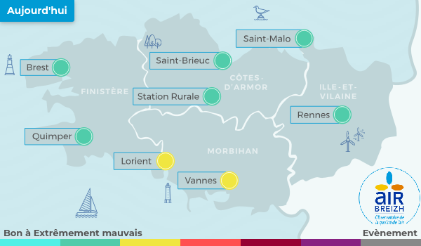Carte de Bretagne du 02-05-2025