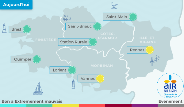 Carte de Bretagne du 03-07-2026