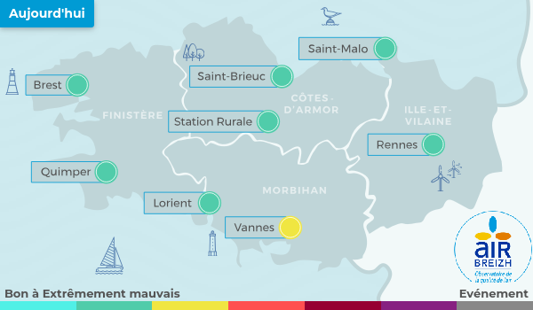 Carte de Bretagne du 10-12-2025