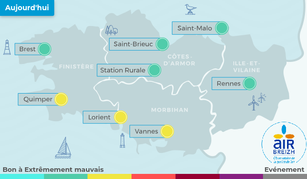 Carte de Bretagne du 11-02-2026