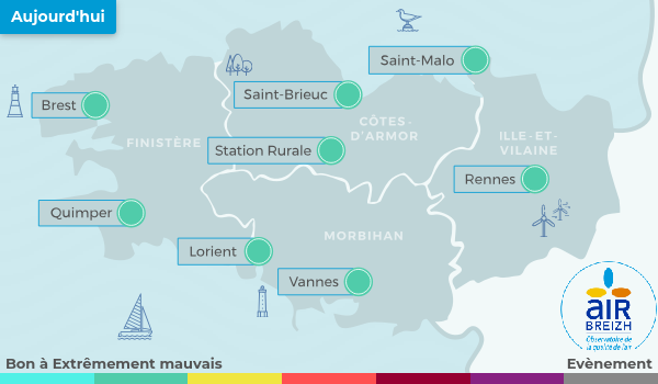 Carte de Bretagne du 14-06-2025