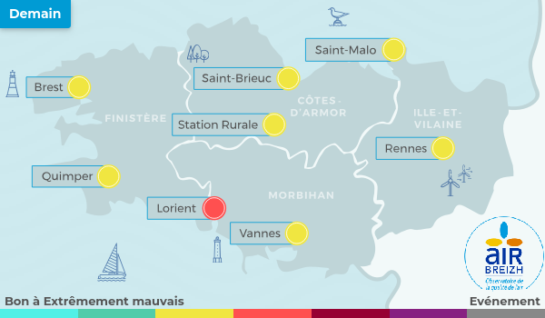 Carte de Bretagne du 26-03-2026