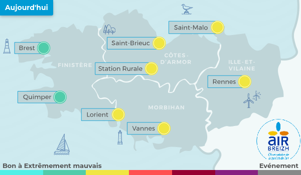 Carte de Bretagne du 26-12-2025