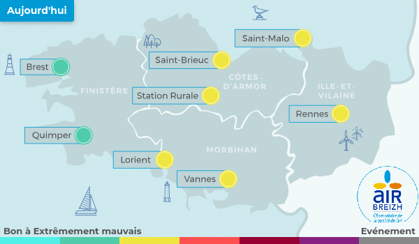 Carte de Bretagne du 27-06-2026