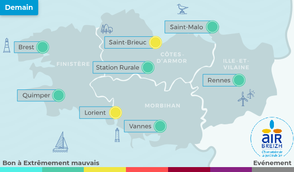Carte de Bretagne du 28-03-2026