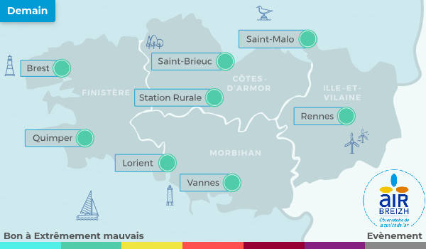 Carte de Bretagne du 03-05-2025