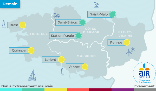 Carte de Bretagne du 08-04-2026