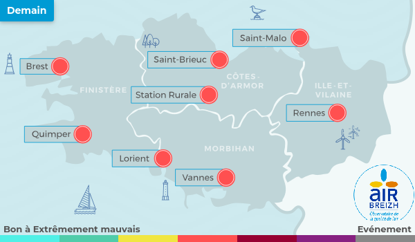 Carte de Bretagne du 13-08-2026