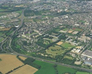 Vue aérienne rocade rennes