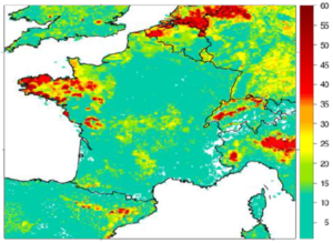 NH3 emissions Europe INERIS